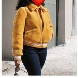 Plus Samantha Sippos Mango Shearling Bomber - a whole vibe